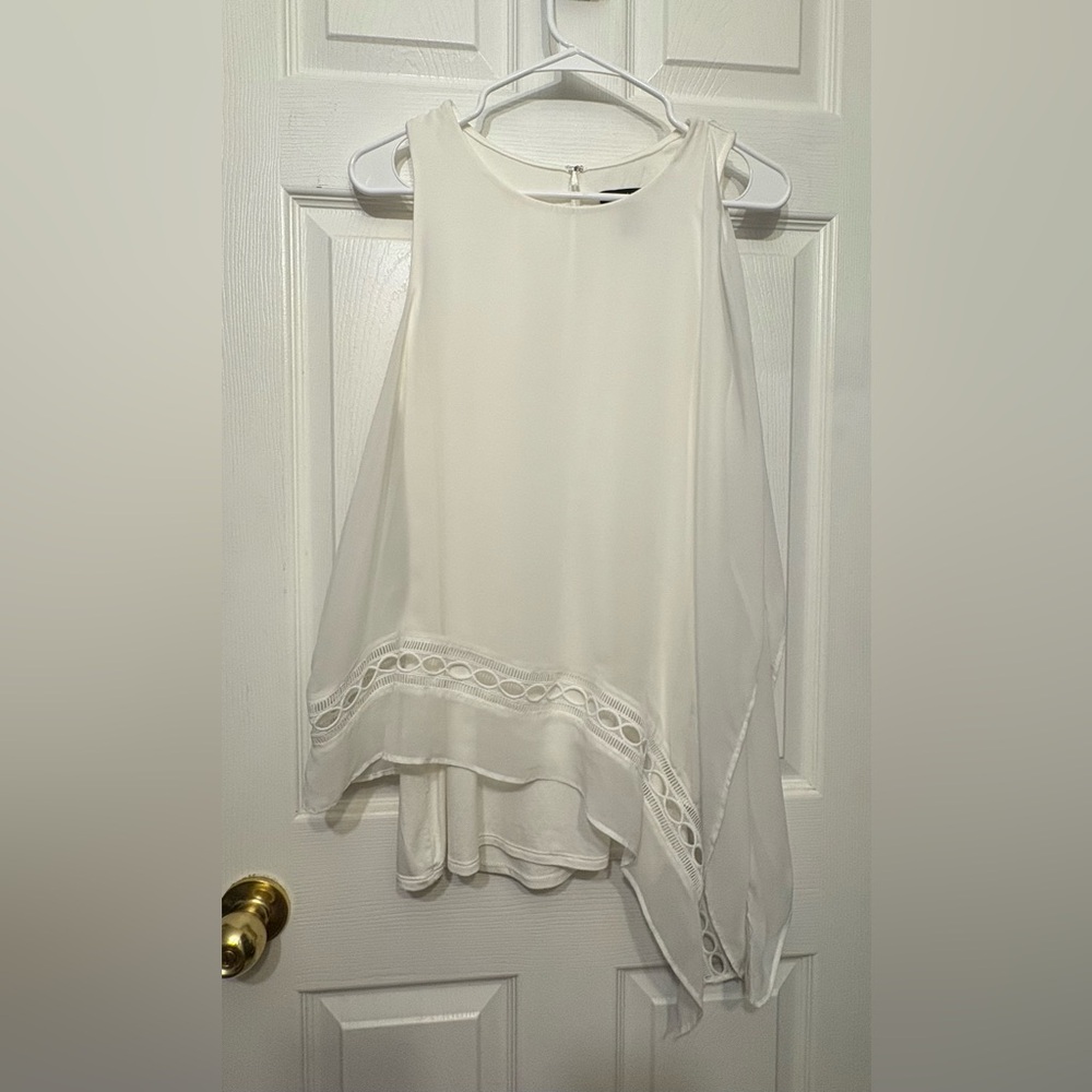 White House Black Market white tank